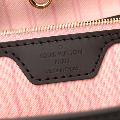 Louis Vuitton Damier Ebene Neo Neverfull MM Rose Ballerine 6 of 9