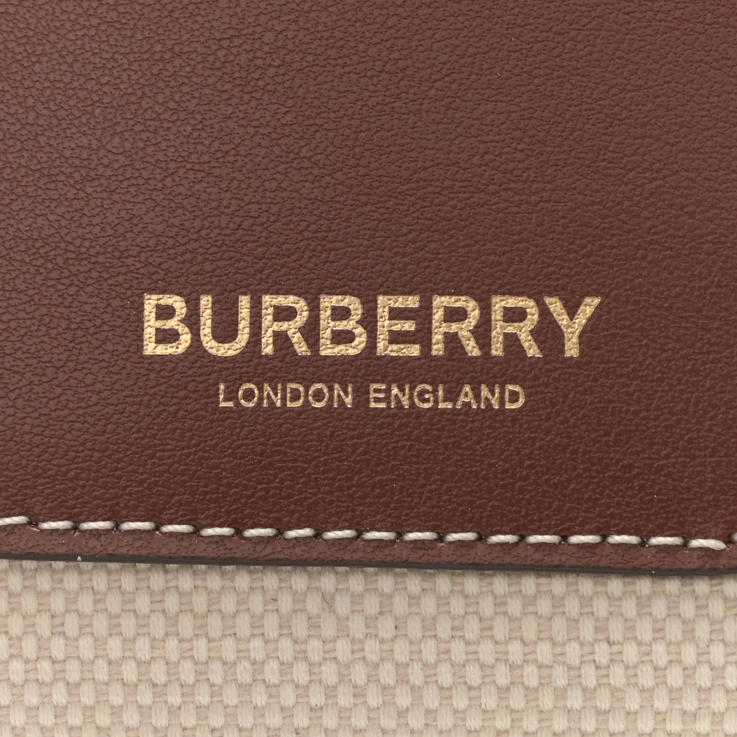 Burberry Canvas Callfskin Anne Phone Case With Strap White Tan 6 of 7