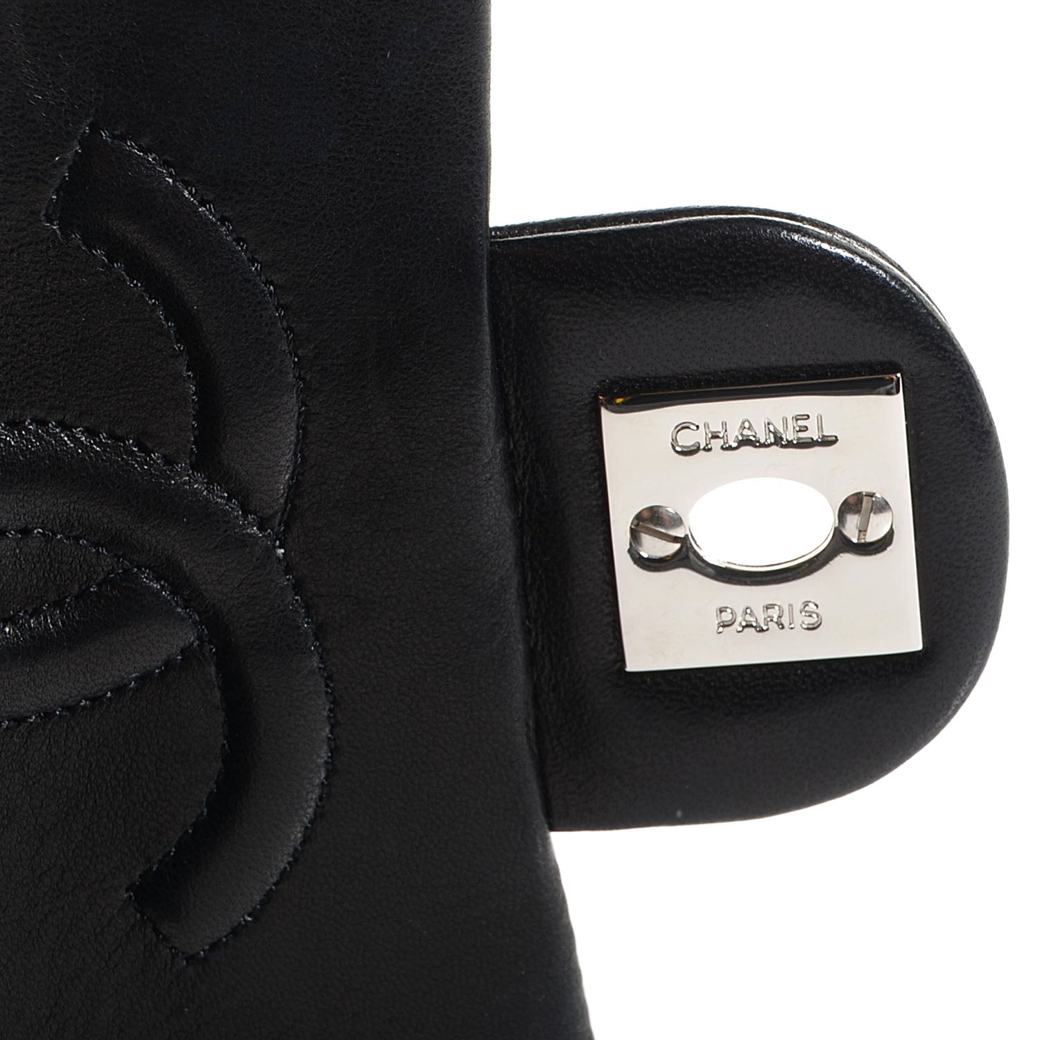 Chanel Lambskin Quilted Mini Square Flap Black 6 of 8