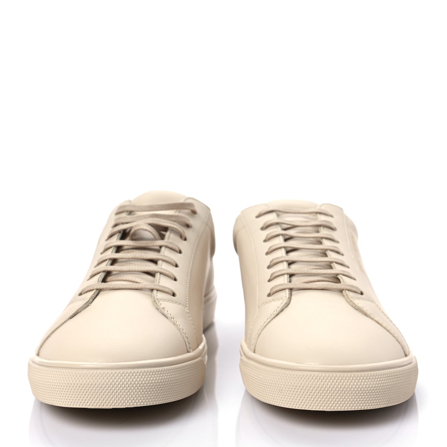 Calfskin Andy Low Top Sneakers 41 Dark Coquille
