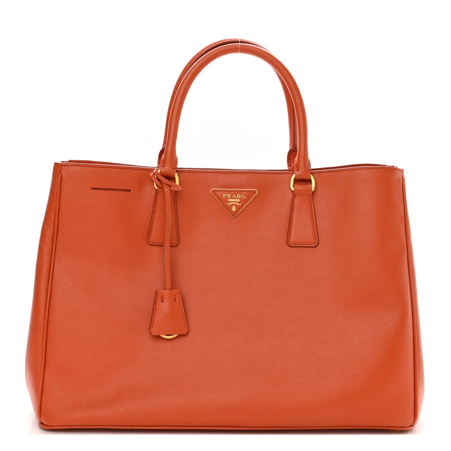 Saffiano Lux Large Tote Papaya
