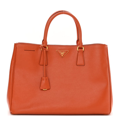 Prada Saffiano Lux Large Tote Papaya 1 of 12