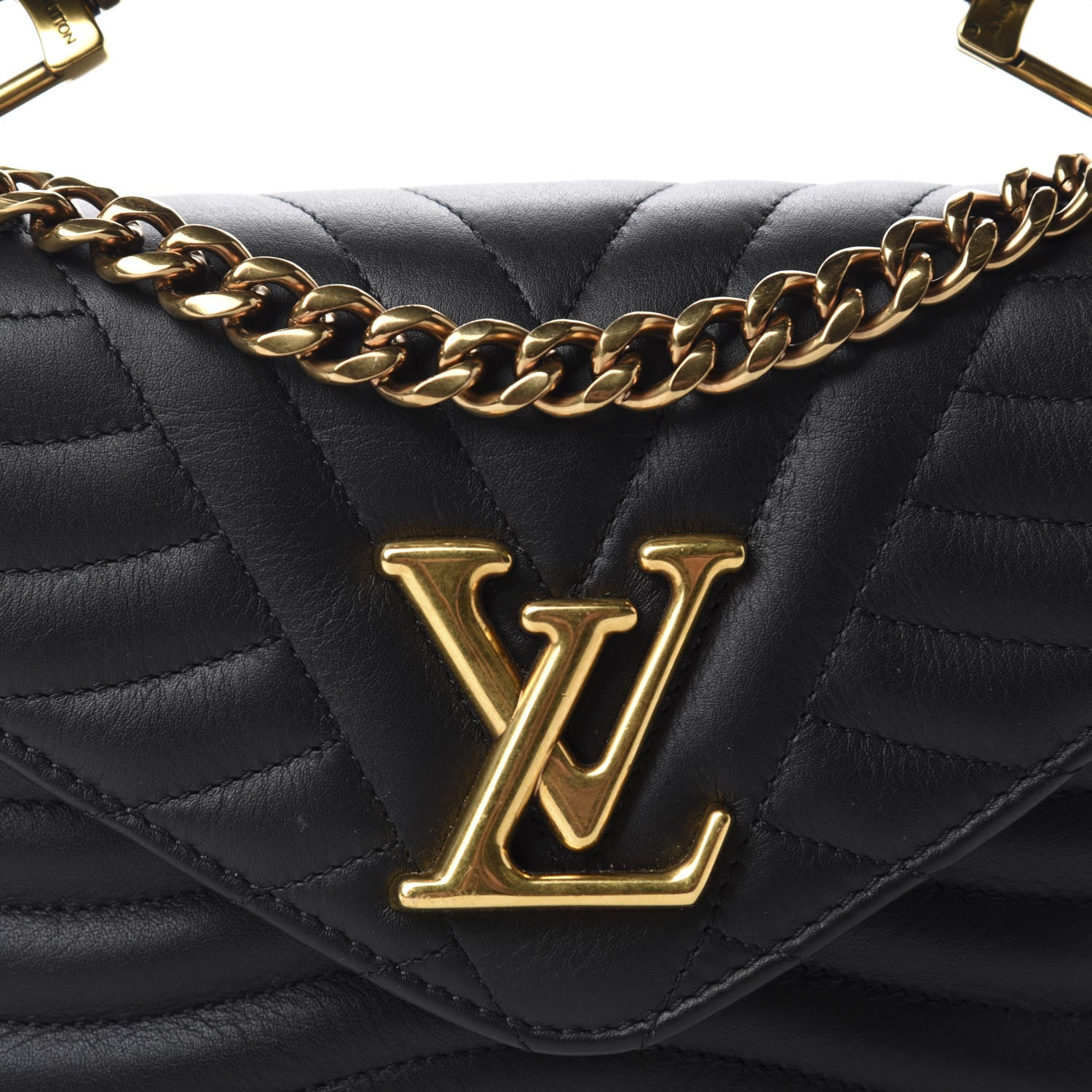 Louis Vuitton Calfskin New Wave Chain PM Black 11 of 12