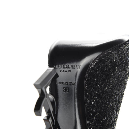 Saint Laurent Glitter Opyum 100 Pumps 36 Black 8 of 10
