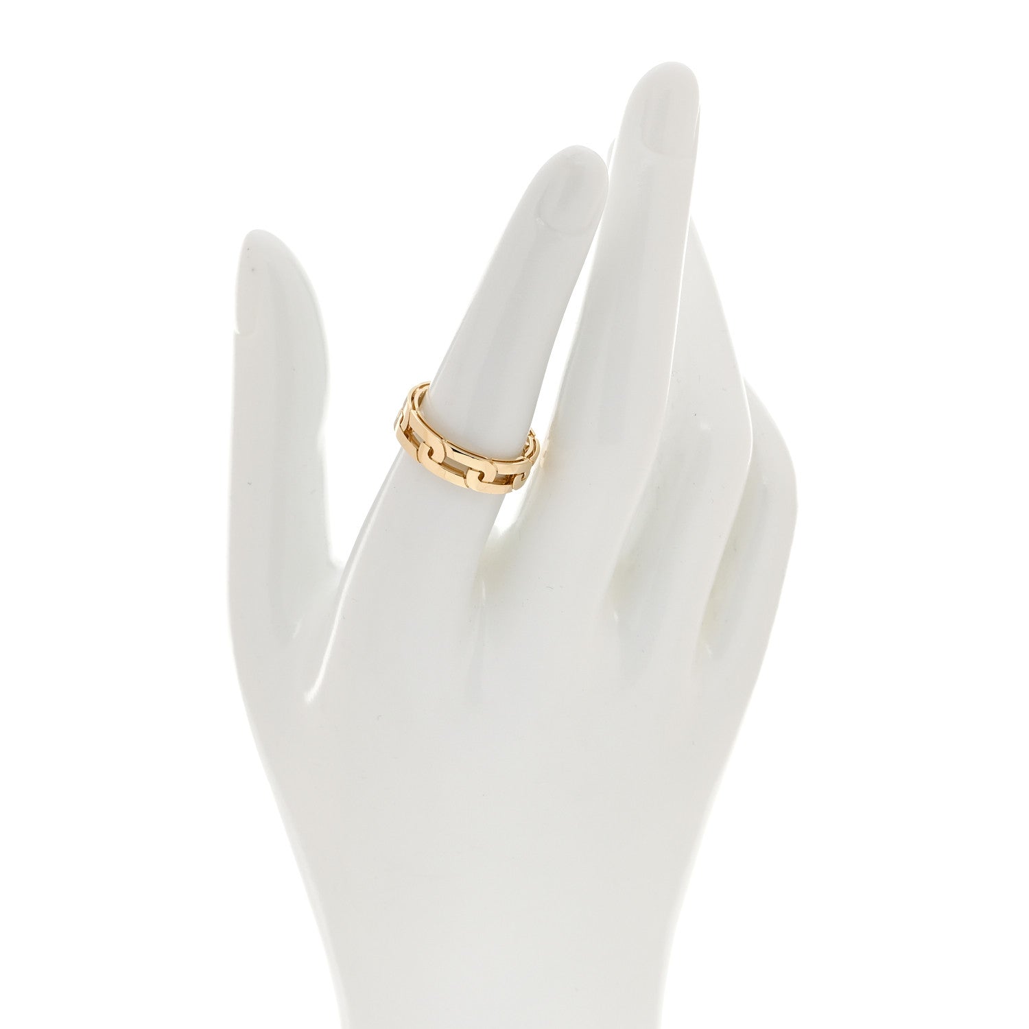 Roberto Coin 18K Yellow Gold Navarra Slim Ring 53 6.5 2 of 4