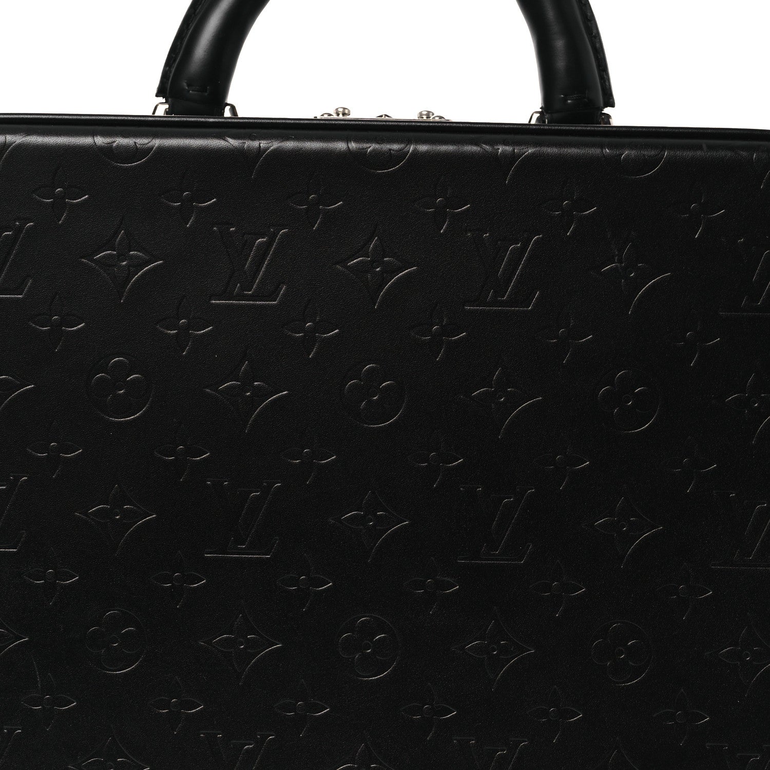 Louis Vuitton Monogram Glace Valisette MM Black 7 of 13