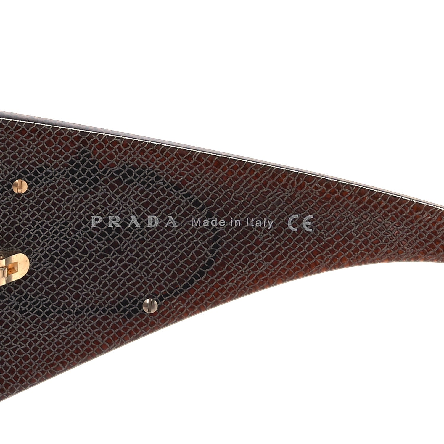 Prada Acetate Shield Sunglasses SPR05H Brown 6 of 6