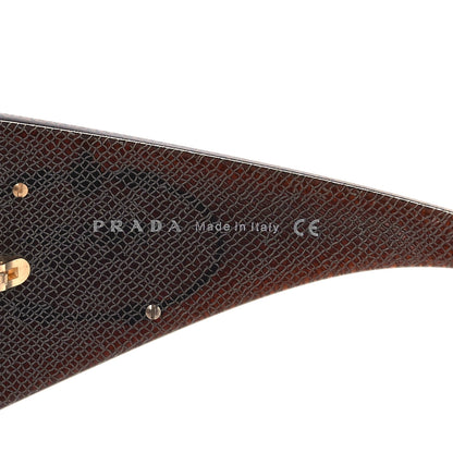 Prada Acetate Shield Sunglasses SPR05H Brown 6 of 6