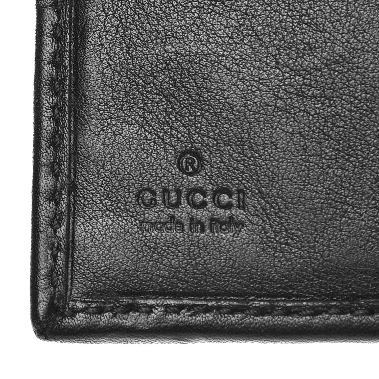Gucci Guccissima Twins French Wallet Black 6 of 8