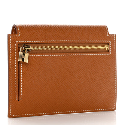 Hermes Epsom Kelly Pocket Compact Wallet Gold 3 of 8