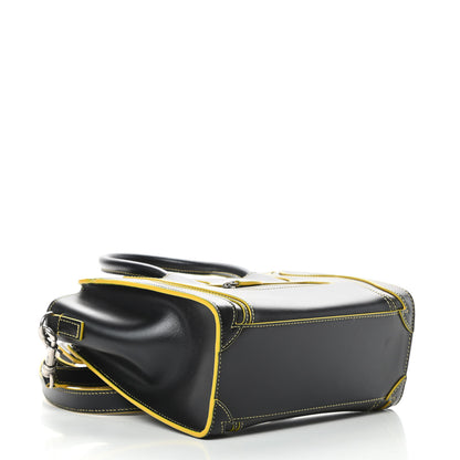 Celine Satin Calfskin Nano Debossed Luggage Black 4 of 12