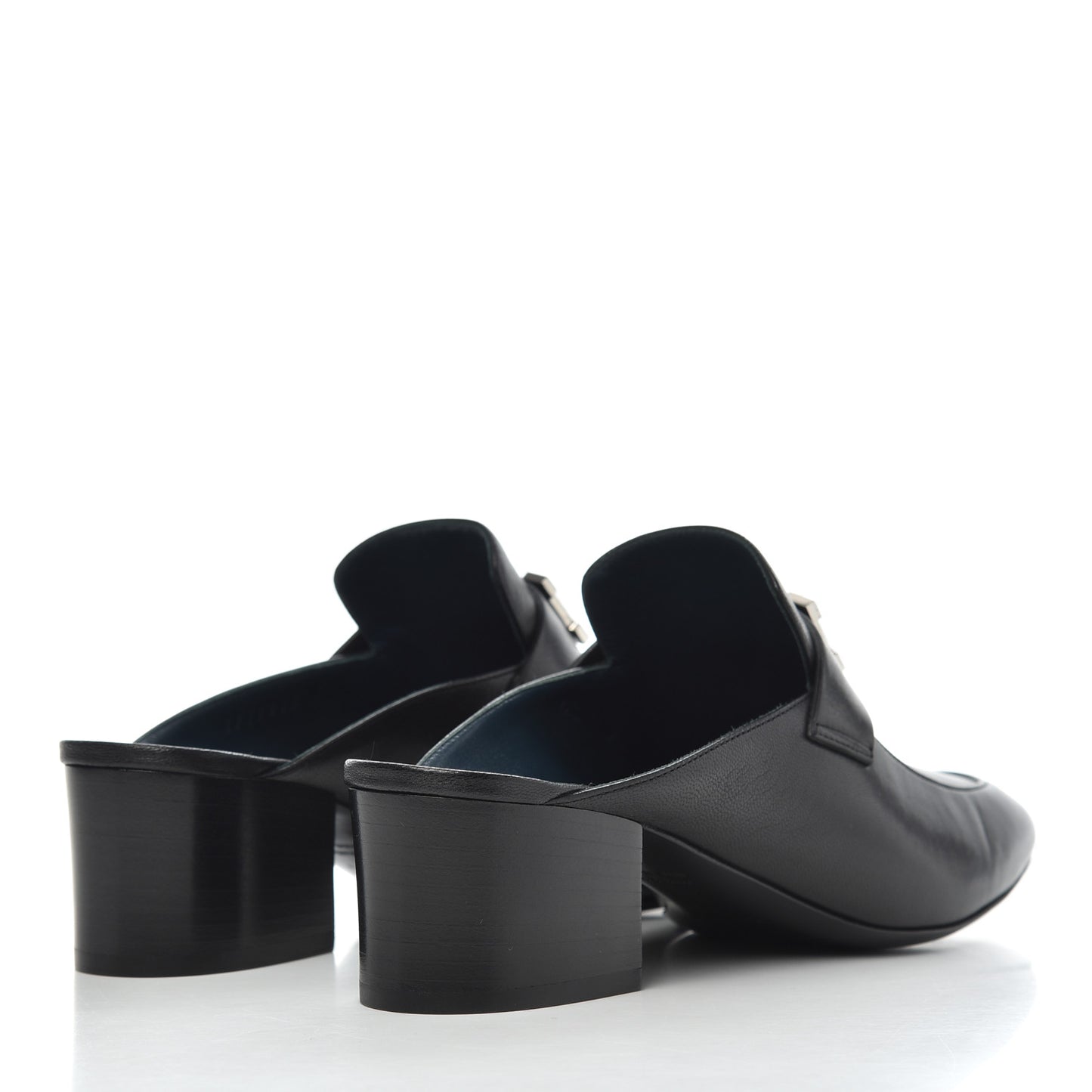 Goatskin Paradis Mules 37.5 Black