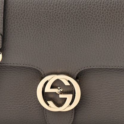 Gucci Dollar Calfskin Interlocking G Top Handle Shoulder Bag Loess 8 of 11