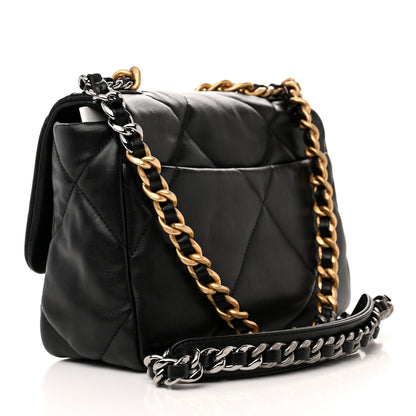 Chanel Lambskin Quilted Medium Chanel 19 Flap Black 3 of 10