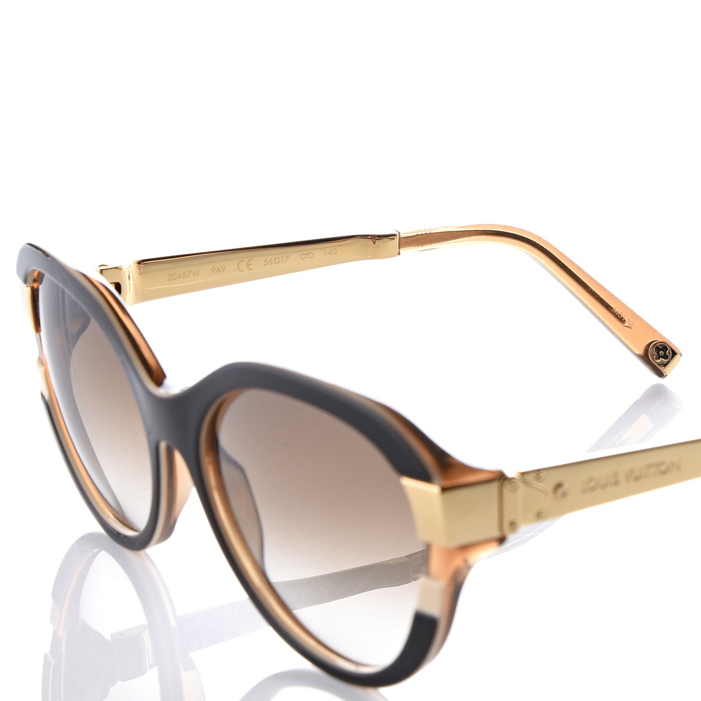 Petit Soupcon Cat Eye Sunglasses Z0487W Brown