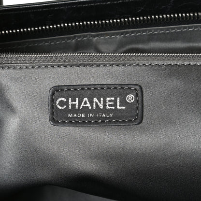 Chanel Lambskin Square Stitched Lax East West Tote Black 5 of 12