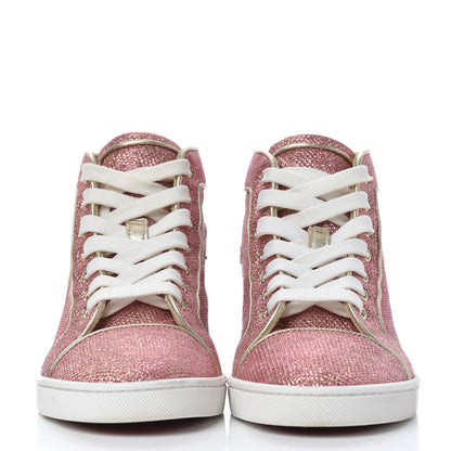 Christian Louboutin Glitter Womens Bip Bip Orlato Flat Sneakers 35.5 Poudre 2 of 15