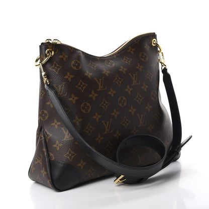 Louis Vuitton Monogram Odeon MM Black 3 of 10