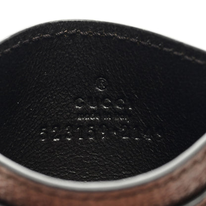 Gucci GG Supreme Monogram Textured Dollar Calfskin Ophidia Card Holder Beige Ebony New Acero 6 of 6