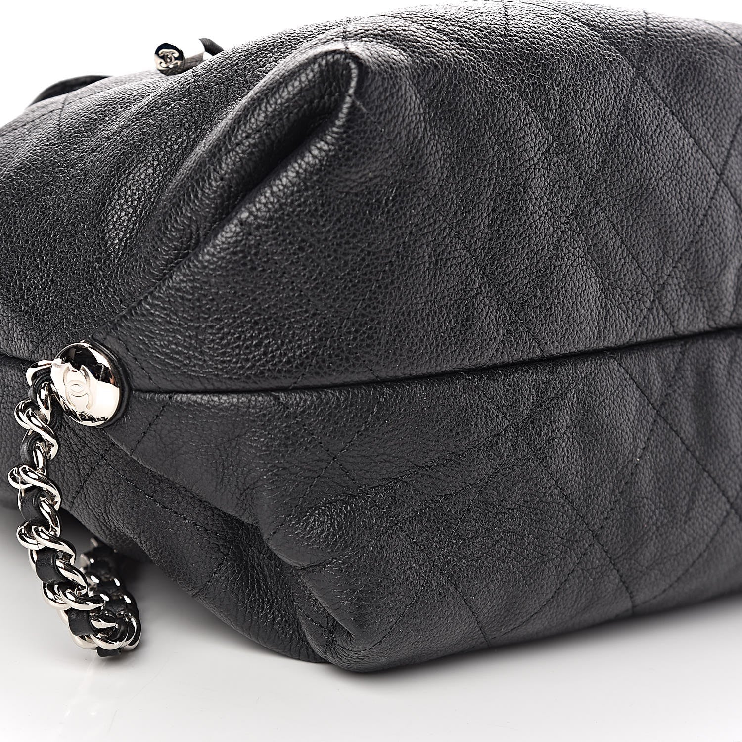 Chanel Grained Calfskin Stitched Braided With Style Backpack Black 9 of 10