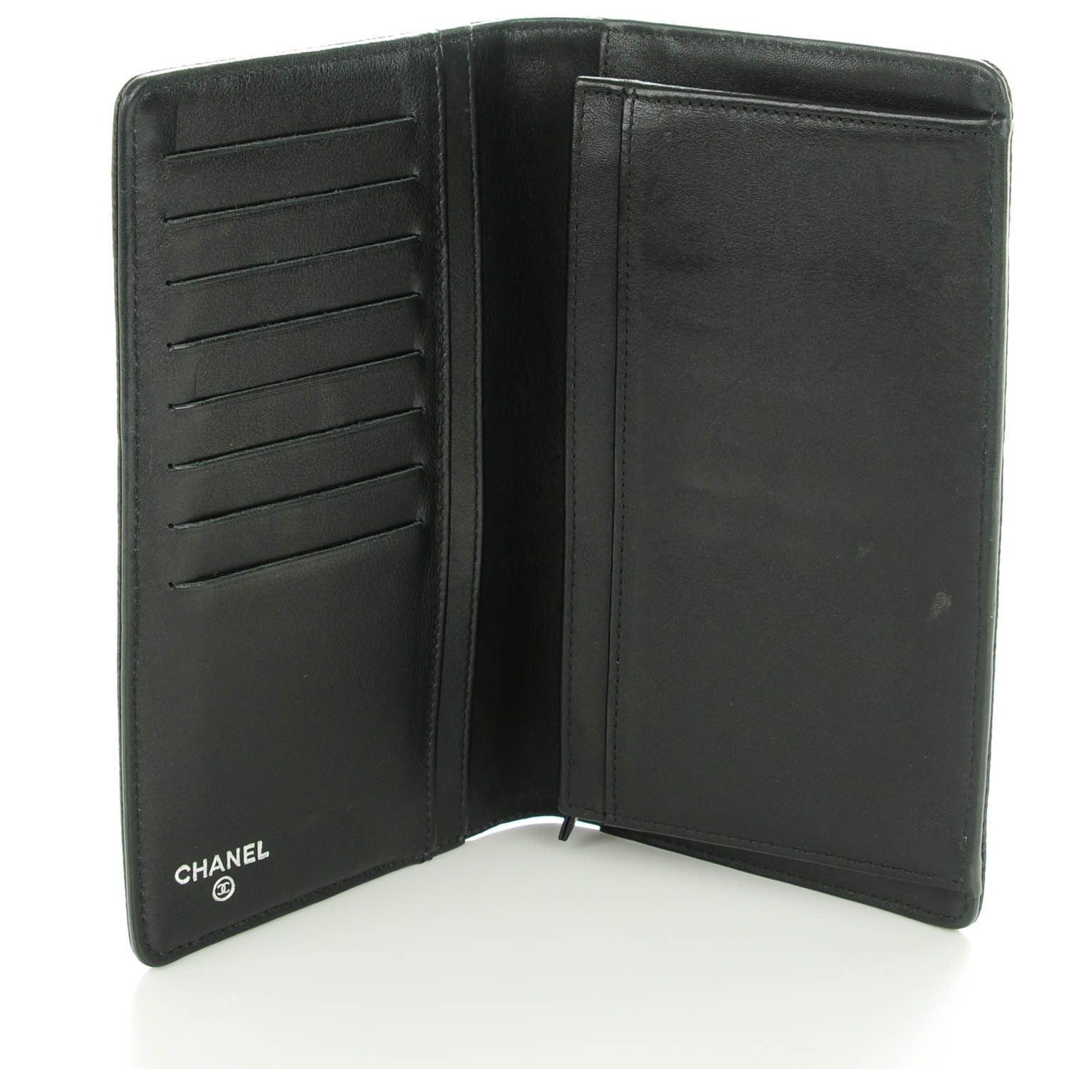 Chanel Caviar Timeless CC Yen Wallet Black 5 of 8
