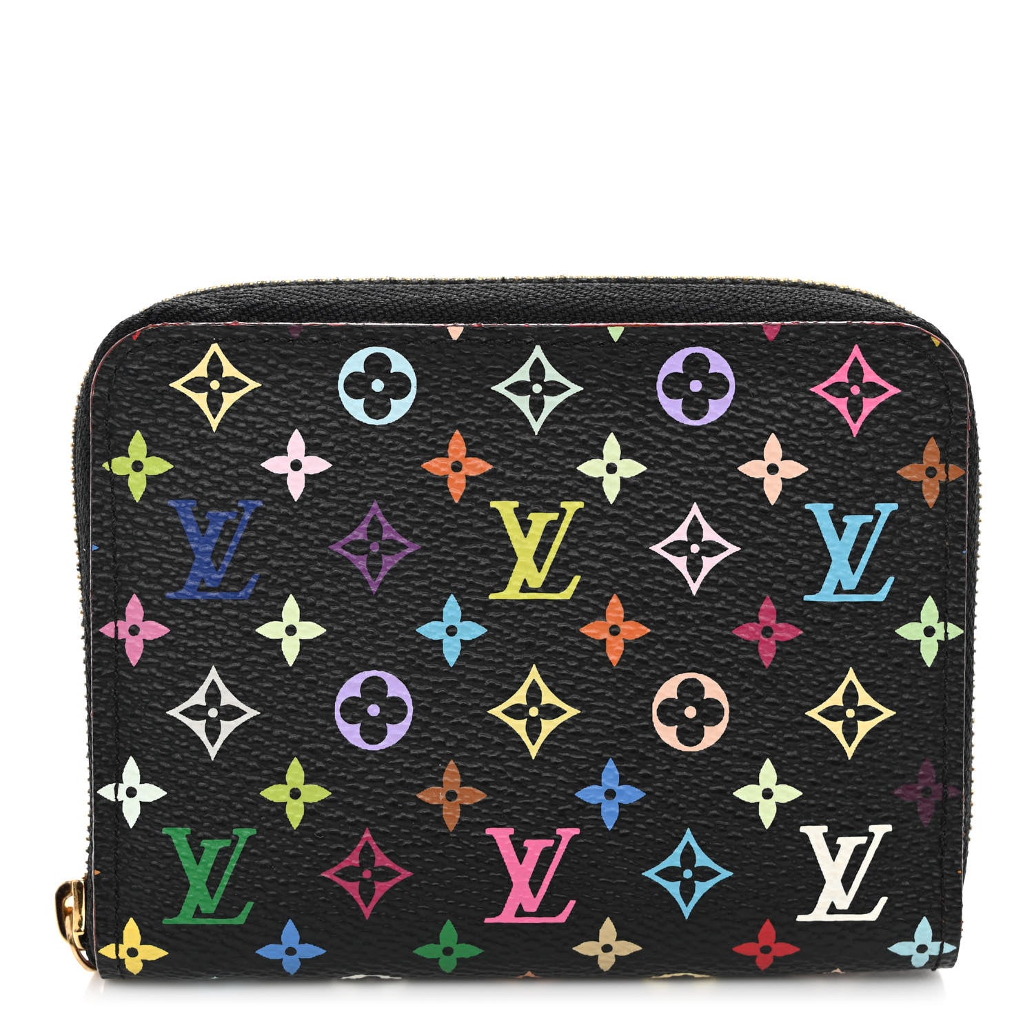Louis Vuitton Monogram Multicolor Zippy Coin Purse Black Grenade 1 of 7