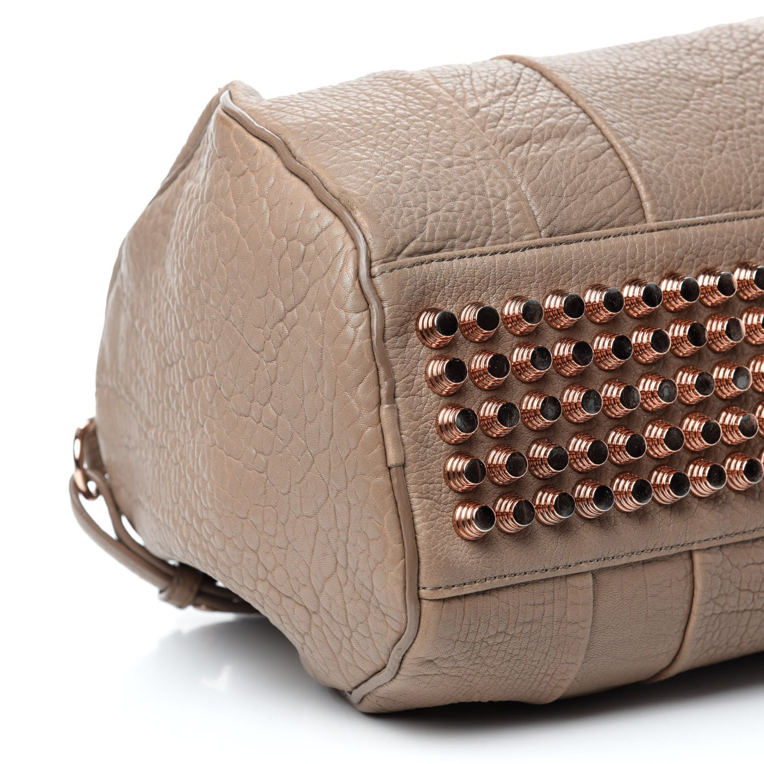 Alexander Wang Pebbled Lambskin Rocco Latte Rose Gold Hardware 6 of 10