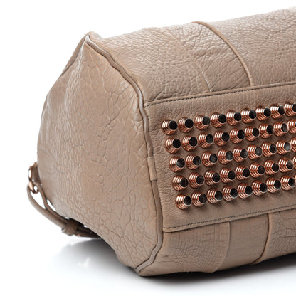 Alexander Wang Pebbled Lambskin Rocco Latte Rose Gold Hardware 6 of 10