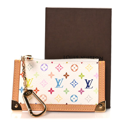 Louis Vuitton Monogram Multicolor Key Pouch White 7 of 7