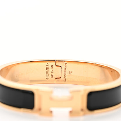 Hermes Enamel Narrow Clic Clac H Bracelet PM Black 5 of 5