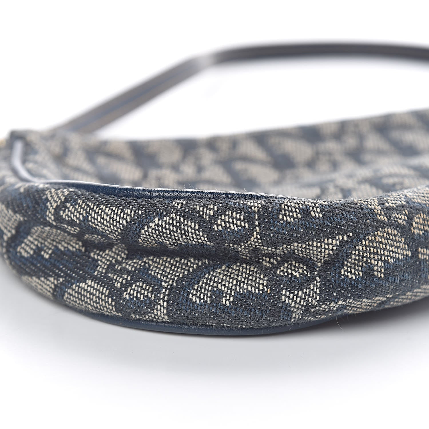 Christian Dior Monogram Mini Saddle Pochette Navy 9 of 10