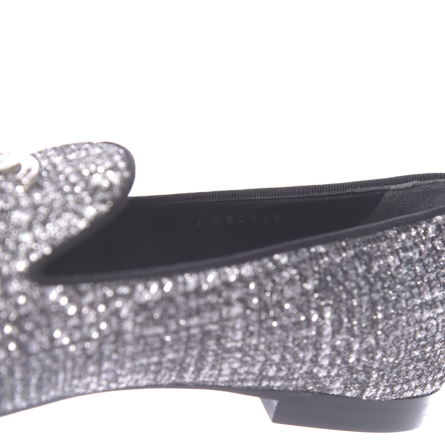 Chanel Fantasy Fabric Grosgrain CC Mocassin Loafers 37 White Black 10 of 11