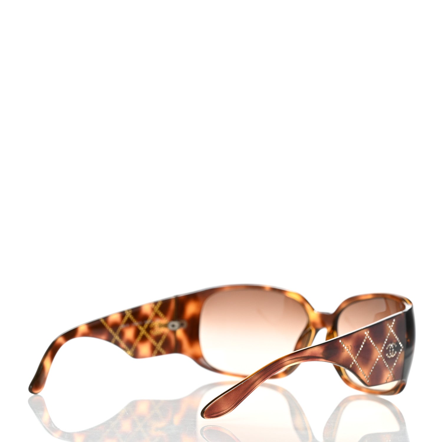 Chanel Acetate Crystal CC Sunglasses 5080-B Brown 4 of 8