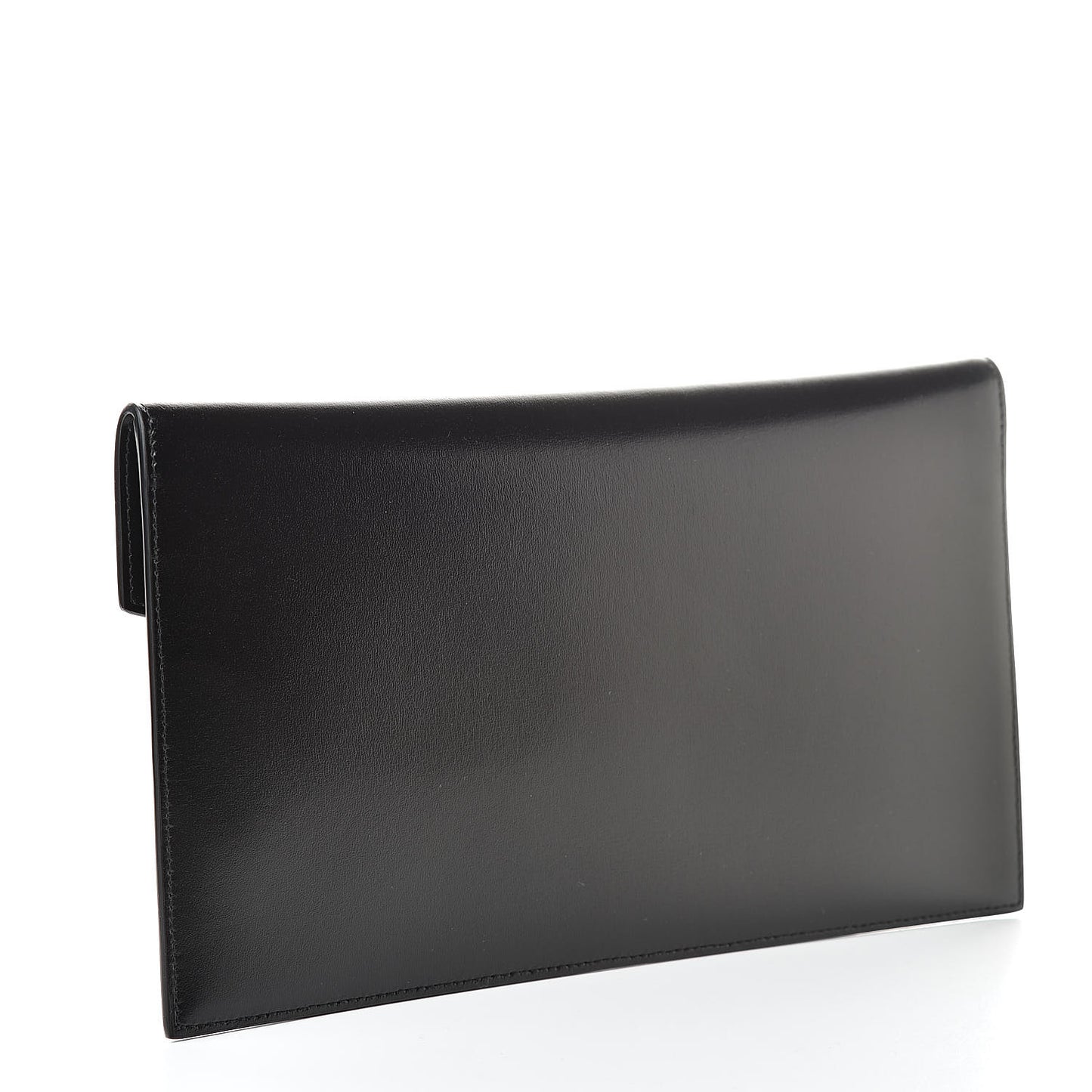 Smooth Shiny Calfskin Monogram Uptown Pouch Black