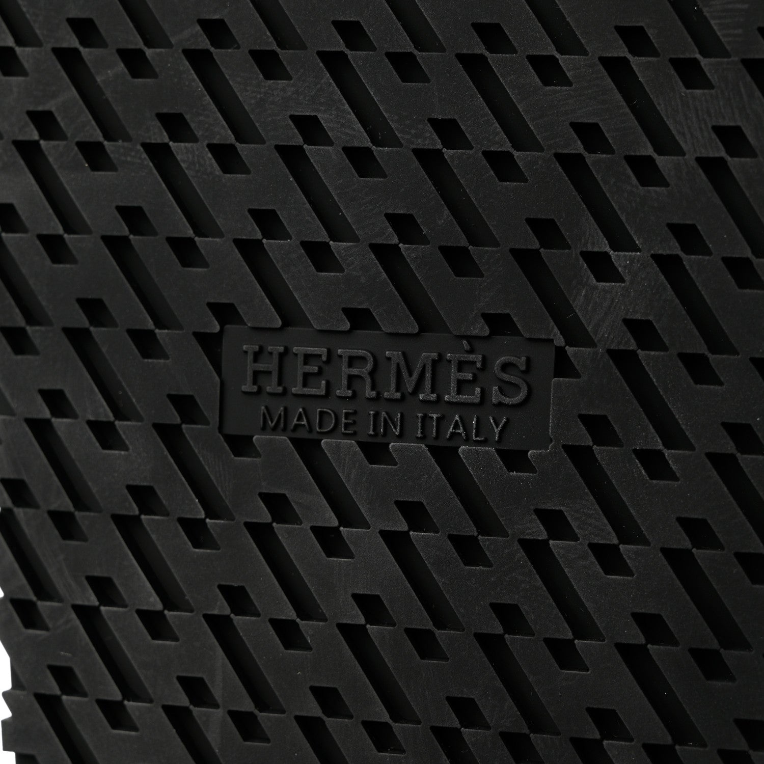 Hermes Calfskin Mens Biarritz Sandals 41.5 Black 8 of 10