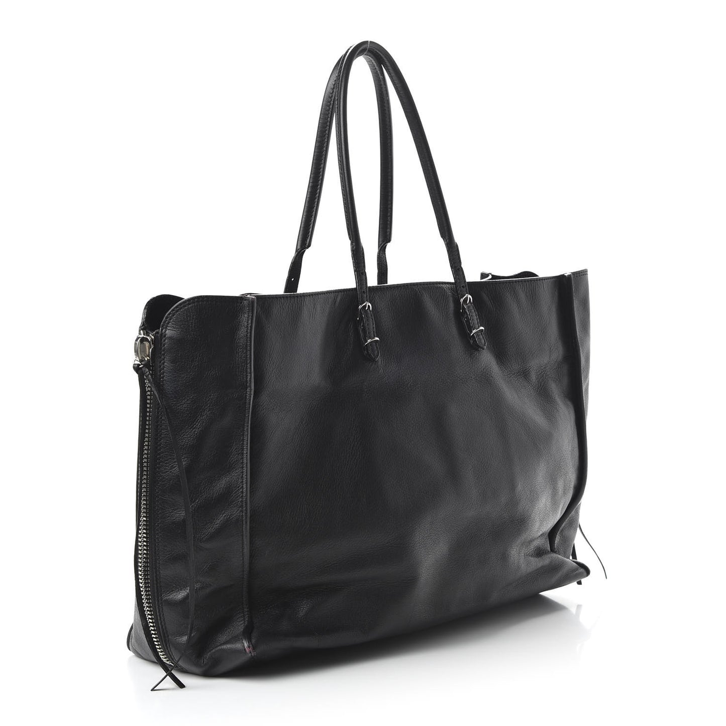 Supple Calfskin Papier A4 Tote Black