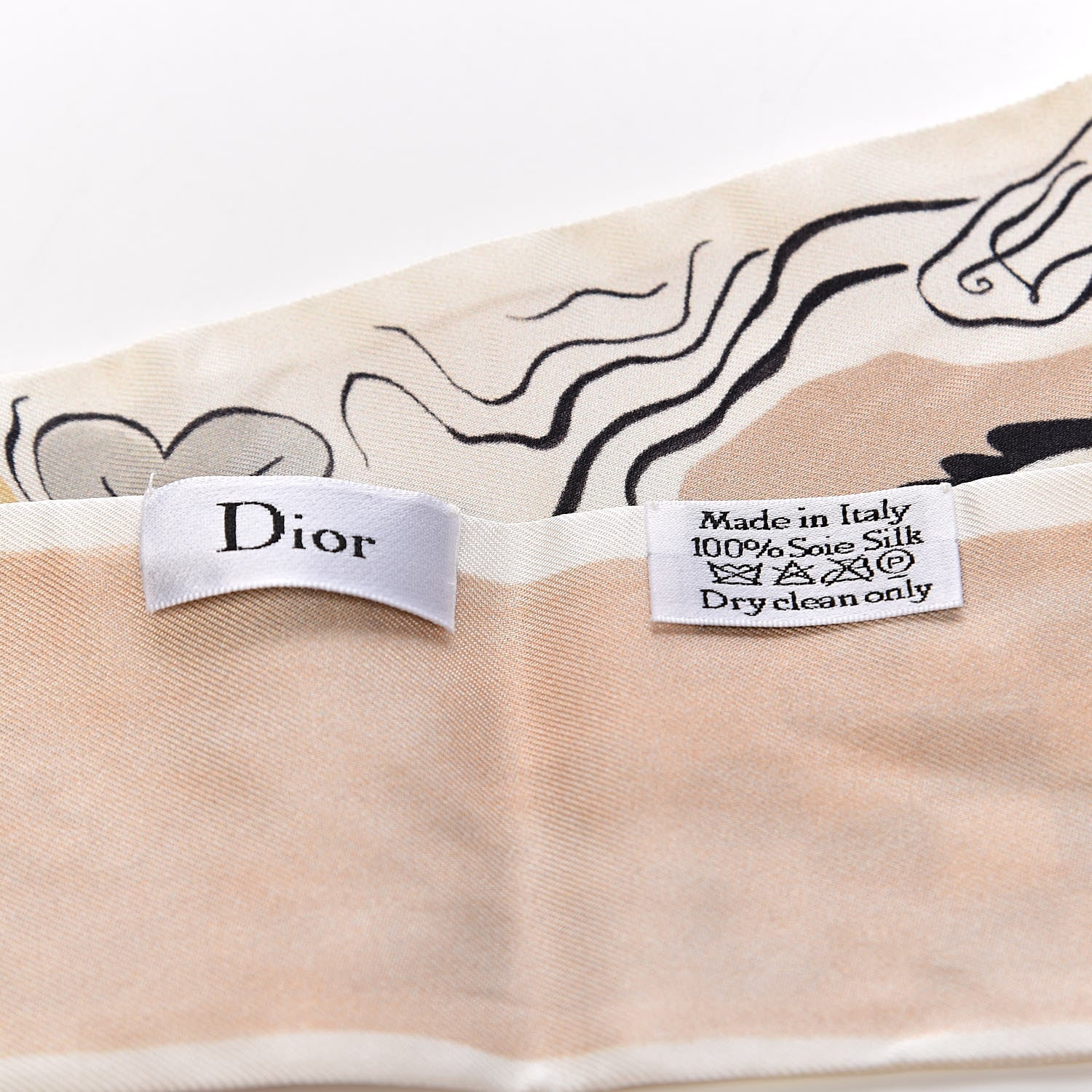 Christian Dior Silk Damier Mitzah Scarf 4 of 4