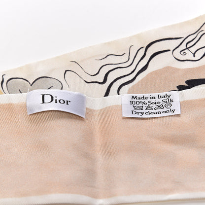 Christian Dior Silk Damier Mitzah Scarf 4 of 4