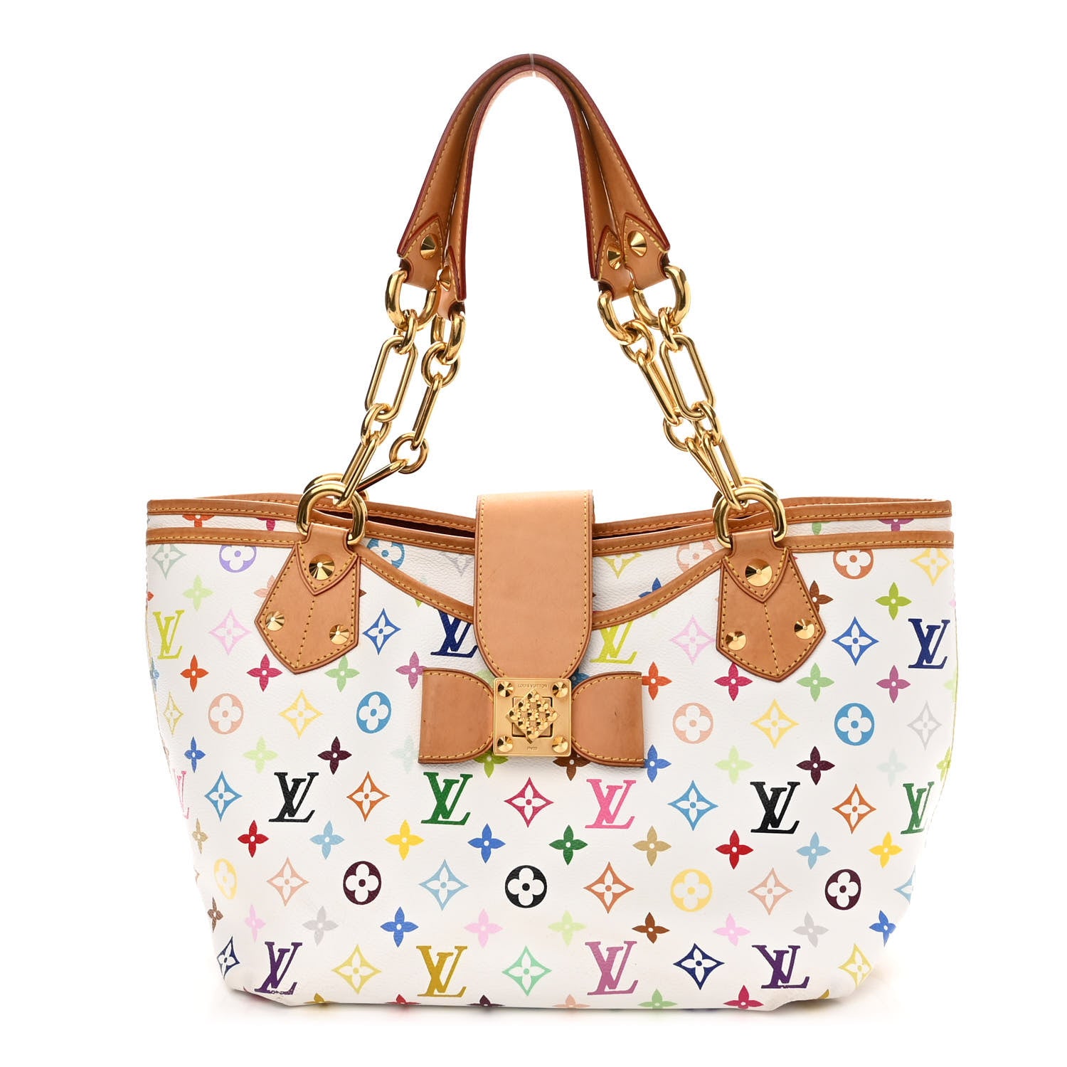 Louis Vuitton Monogram Multicolor Annie MM White 1 of 13