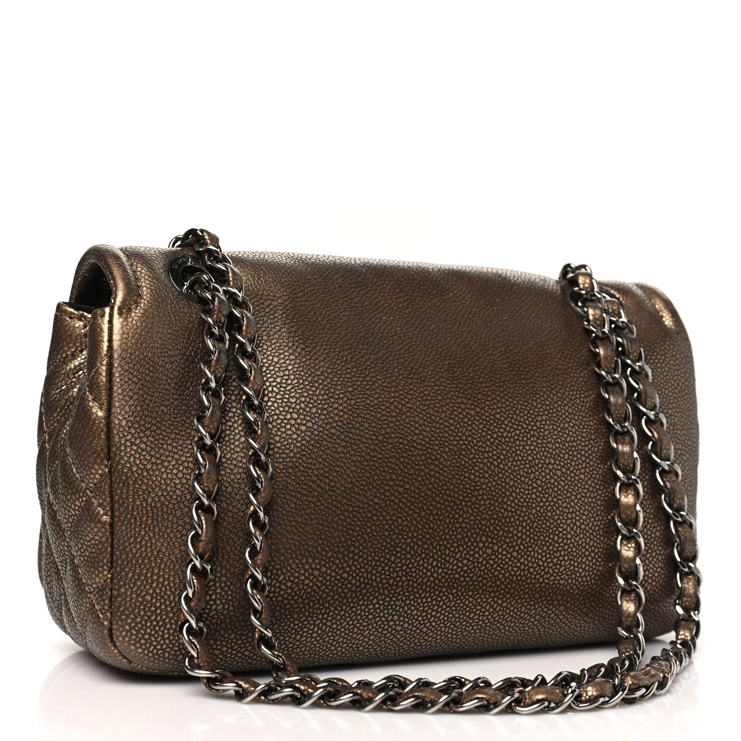 Chanel Metallic Caviar Medium Timeless CC Flap Bronze Bronze 3 of 11