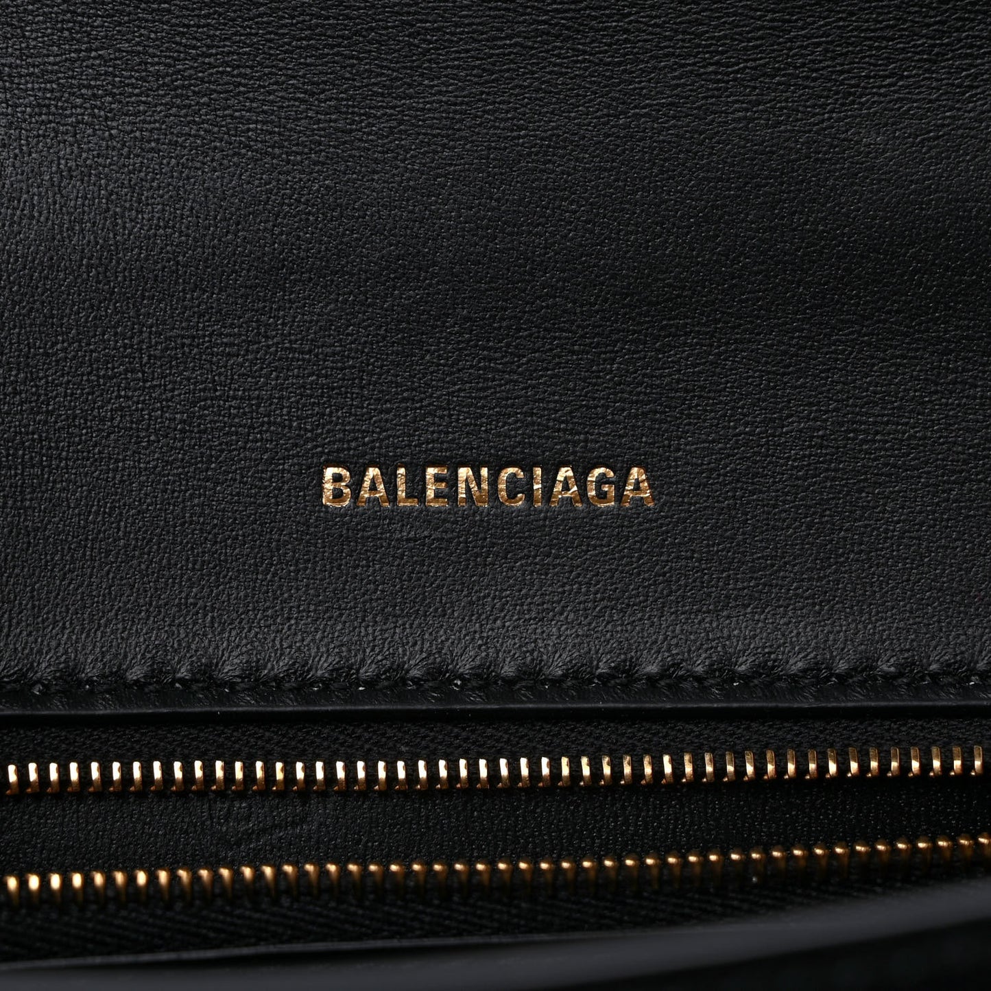 Shiny Box Calfskin Small Hourglass Top Handle Bag Black