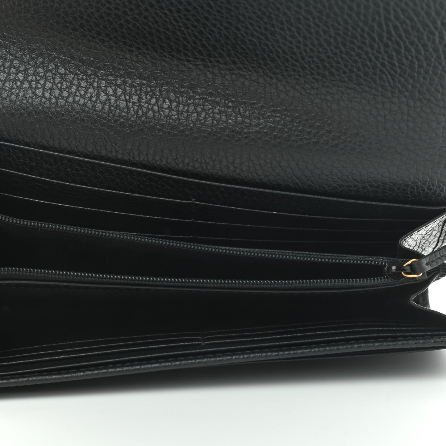 Calfskin Garden Continental Wallet Black