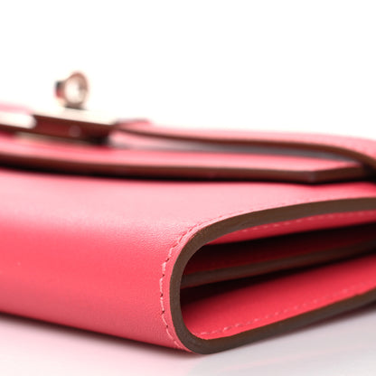 Hermes Tadelakt Kelly Longue Wallet Rose Lipstick 9 of 11