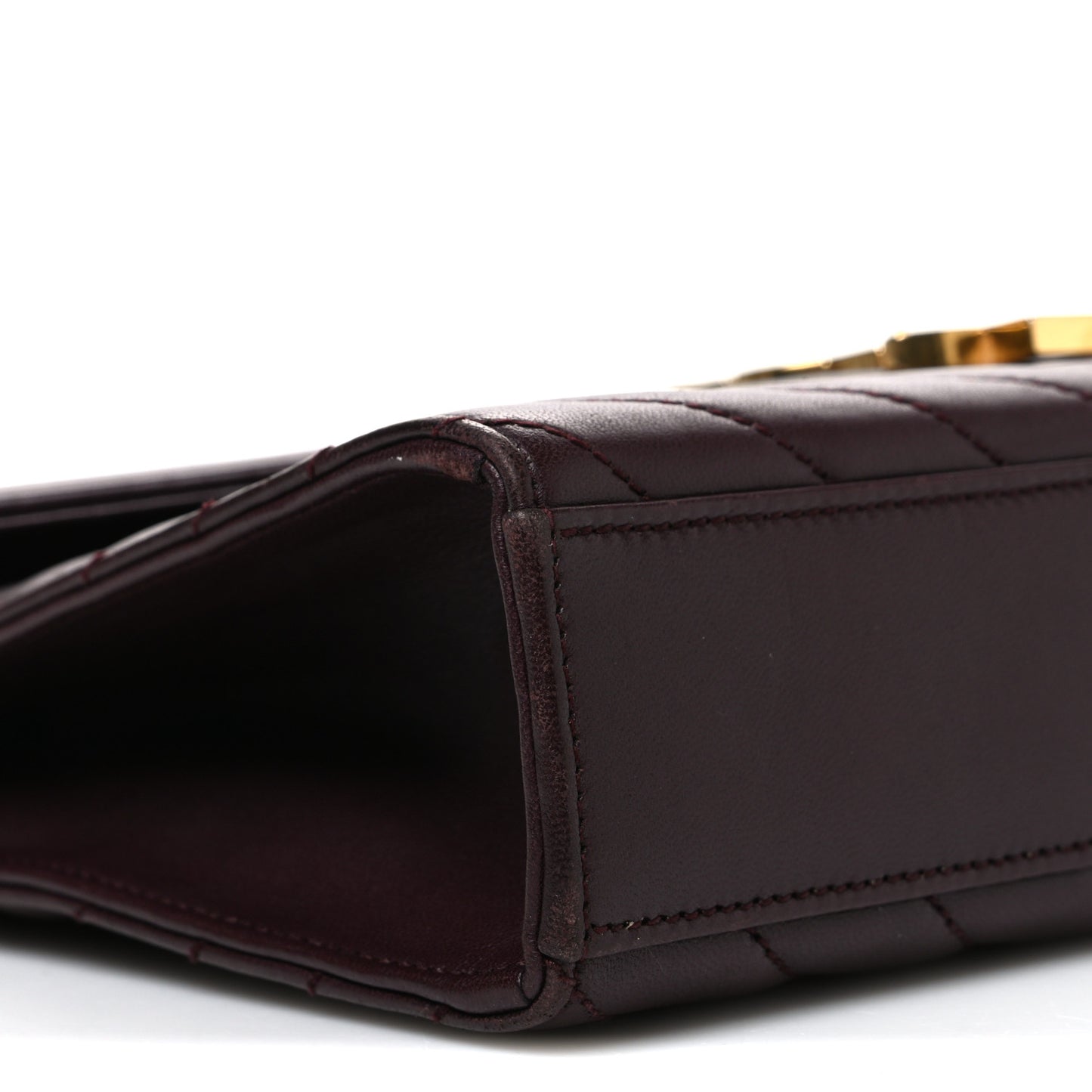 Lambskin Matelasse Chevron Medium Monogram Satchel Amaranto