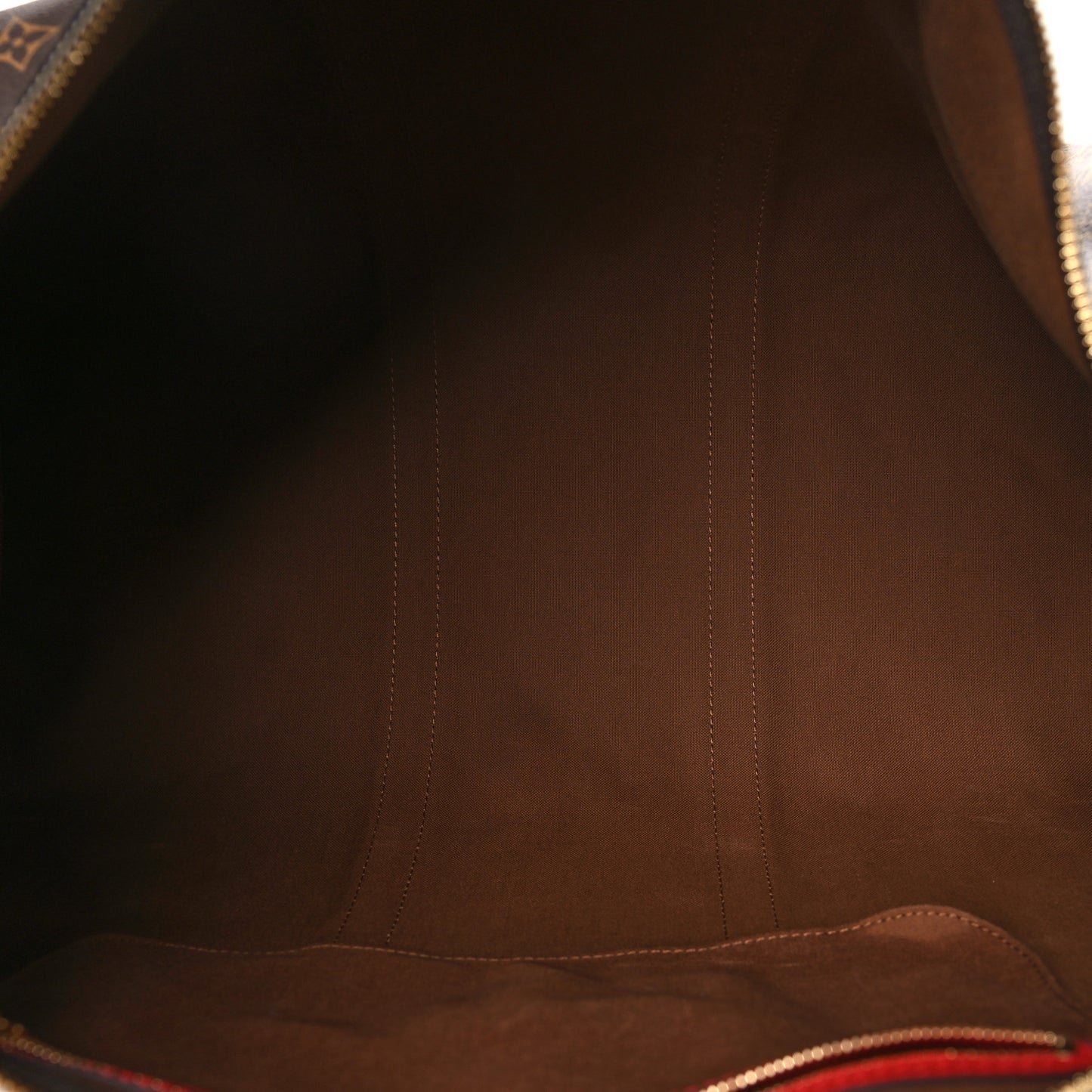 Calfskin Monogram Keepall Bandouliere 50 Coquelicot