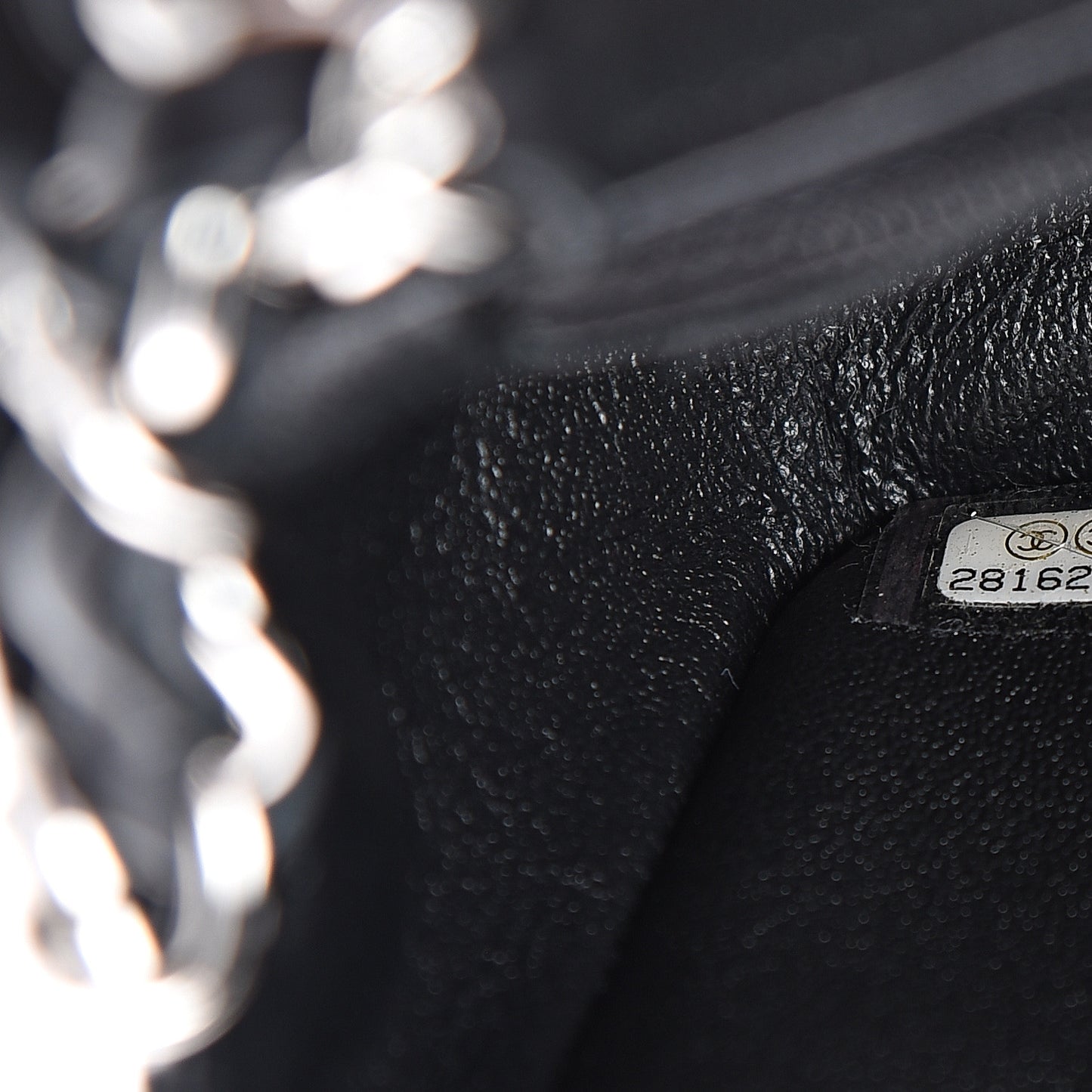 Lambskin Quilted Mini Rectangular Flap Black