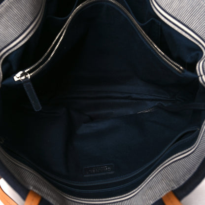 Chanel Denim Large Shopping Tote Blue 5 of 9