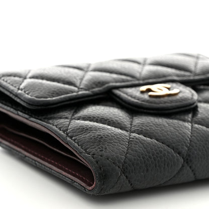 Chanel Caviar Quilted Compact Flap Wallet Black 10 of 14