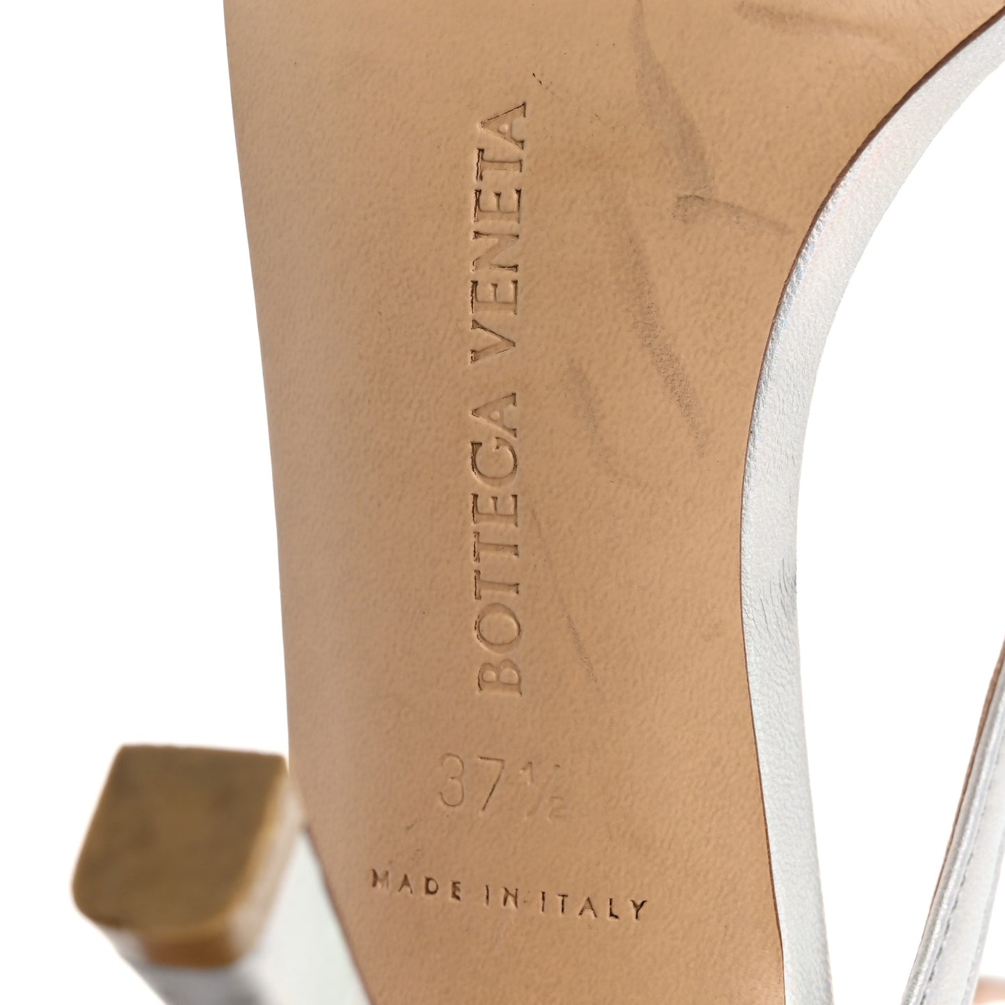 Laser Nappa Stretch Multi Strap 90mm Sandals 37.5 Moon Drop