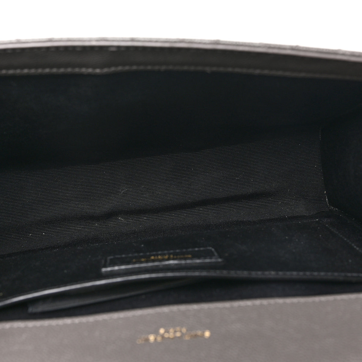 Saint Laurent Grain De Poudre Textured Mixed Matelasse Triquilt Medium Monogram Satchel Fog 5 of 9